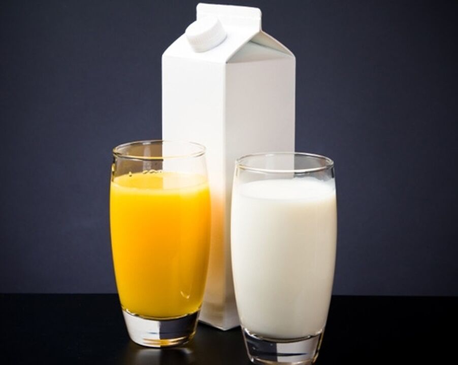 牛奶和胡萝卜汁是提高男性效力的鸡尾酒的成分